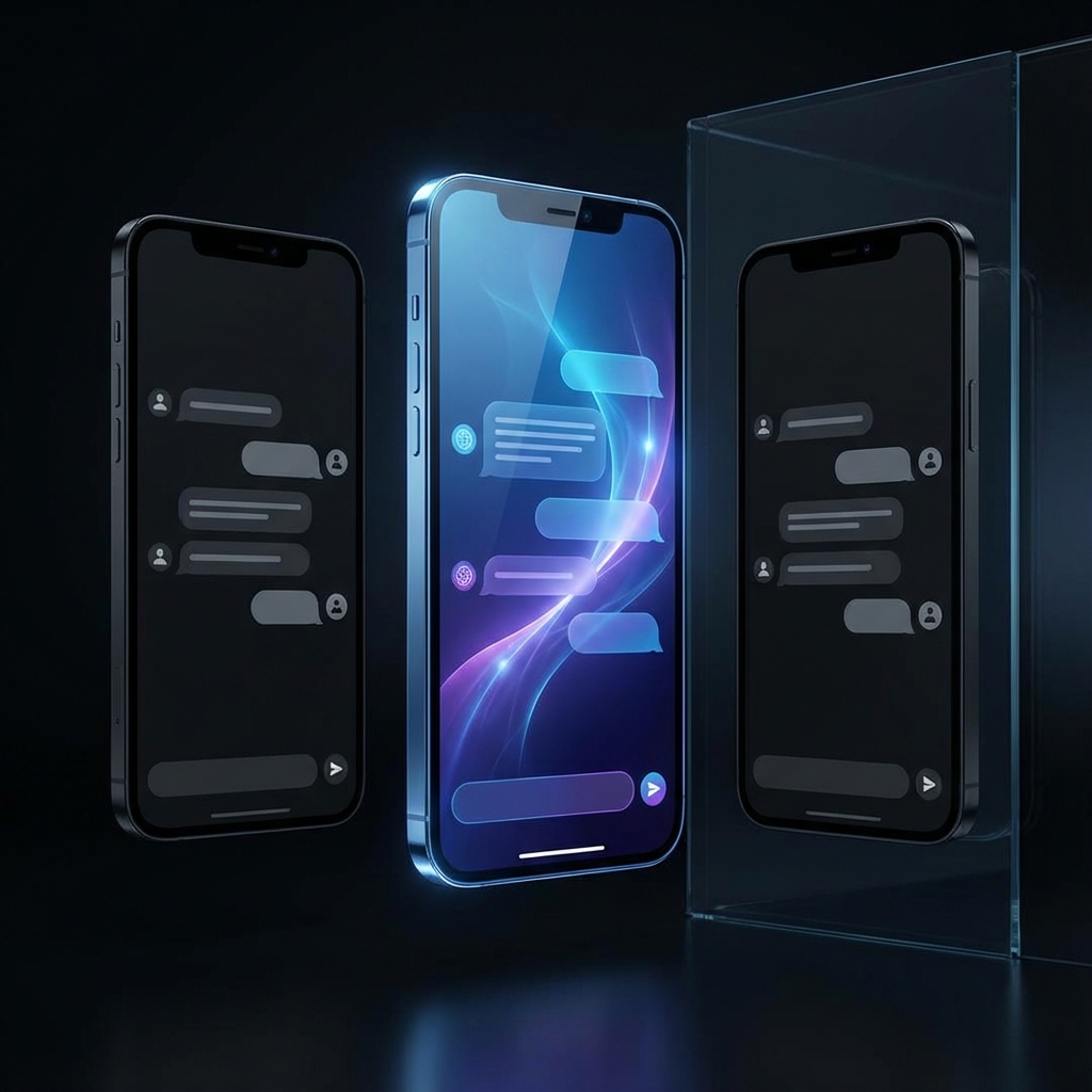 Comparison of top AI girlfriend app interfaces on smartphone screens